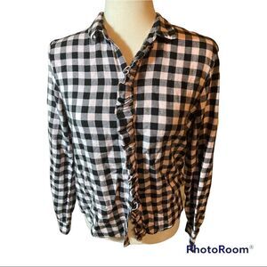 Noisy May checkered flannel shirt